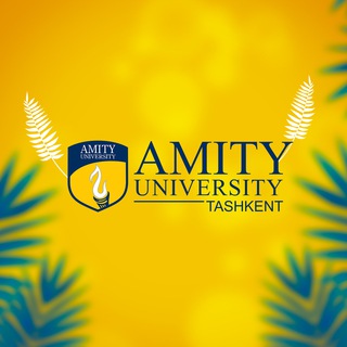 Telegram channel Amity University Tashkent logo
