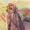 Логотип телеграм канала @amogusqueen — творческий беспорядок
