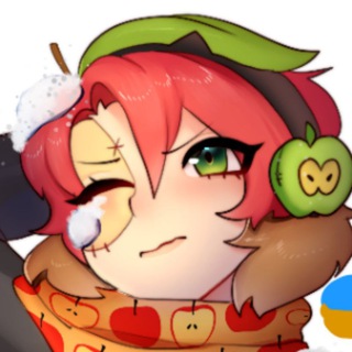 Логотип телеграм -каналу anapple_18 — 🌱anapple 18  /арт-щоденник📎🇺🇦