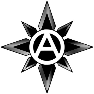Логотип телеграм канала @anarchy_blok — Чёрная звезда ★