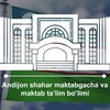 Telegram kanalining logotibi andijon_shahar_xtb — 🇺🇿Andijon shahar maktabgacha va maktab ta'limi bo‘limi️️📚