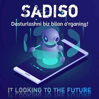 Telegram kanalining logotibi android_app_devoplement — SadIso Dasturlashni birga o'rganamiz!