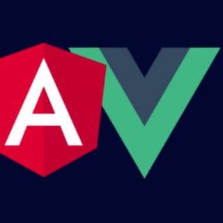 Логотип телеграм канала @angular_vuejs — Angular Vue js React