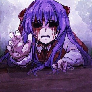 Логотип телеграм канала @animehorror — Anime horror da vedere👻❤️
