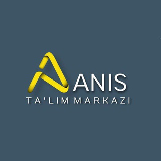 Telegram kanalining logotibi anis_markazi — "Anis" ta'lim markazi onlayn darslar