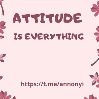 Logo of telegram channel annonyi — Attitude