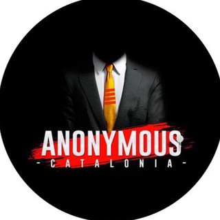 Logotipo del canal de telegramas anoncatalonia - Anonymous Catalonia