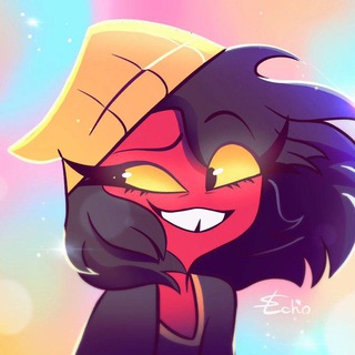 Логотип телеграм канала @anothermedium — Hazbin Hotel 🩷💜💙 Helluva Boss 🔞 Аццкий Вестник