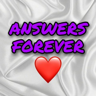 Логотип телеграм канала @answers_forever — ANSWERS FOREVER❤ | ОТВЕТЫ 2020-2021