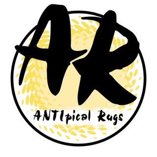 Логотип телеграм канала @antipical_rugs — ТАФТИНГОВЫЕ КОВРЫ. Студия «ANTIpical rugs»