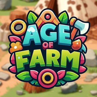 Логотип телеграм канала @aofgame_ton — AGE OF FARM TON