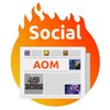 Logo of telegram channel aomsocial — AomSOCIAL