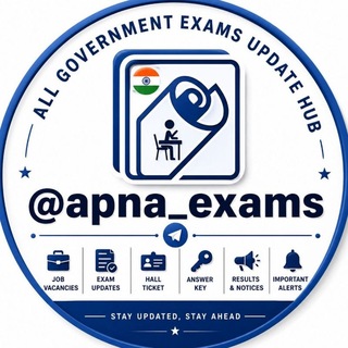 टेलीग्राम चैनल का लोगो apna_exams — Apna Exams | All Government Exams Updates Hub