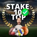 Logo of telegram channel apuestasstake10top — STAKE 10 TOP🪙📈