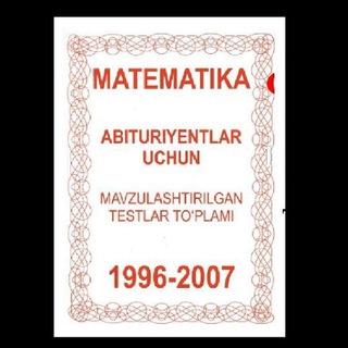 Telegram kanalining logotibi aqtoplamsheshimleri — Aq Toplam (1996-2007) yechimlari Kungrad