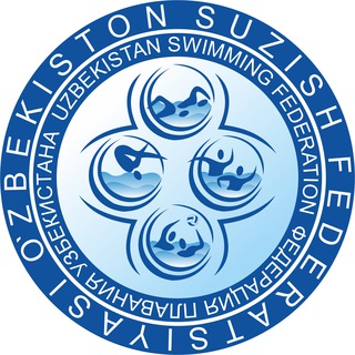 Логотип телеграм канала @aquatics_uz — O'zbekiston Suzish Federatsiyasi / Федерация Плавания Узбекистана