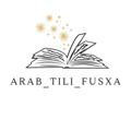 Logo saluran telegram arab_tili_fusxa — Arab tili Fusxa