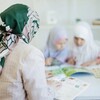 Логотип телеграм канала @arabskidlyadetei — Айгуль Сагдиева. Арабский для детей.