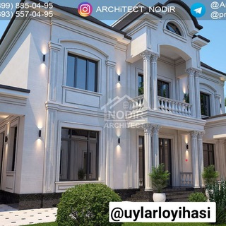 Telegram kanalining logotibi architect_nodir — Uylar loyihasi va NODiR ARXiTEKTOR 🏡