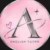 Логотип телеграм канала @arishathetutor — ариша в мире инглиша