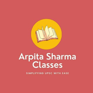टेलीग्राम चैनल का लोगो arpitasharma — Arpita Sharma Focus Group - Target UPSC