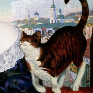 Логотип телеграм канала @art_cats — Арт с котом