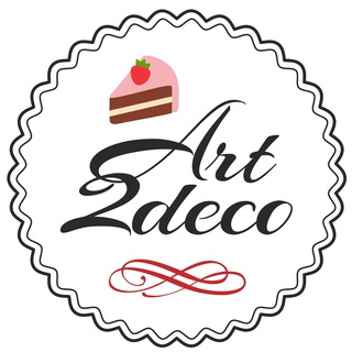 Логотип телеграм канала @art2deco — Дизайн и декор тортов и десертов
