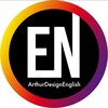 Логотип телеграм канала @arthurdesignenglish — ArthurDesignEnglish