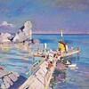 Логотип телеграм канала @artkrymgallery — Крымские художники 🎨