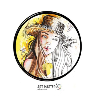 Логотип телеграм канала @artmasterschool — Онлайн школа рисования «ART-Master»