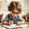 Логотип телеграм канала @artventuredraw — Мастер-классы рисования