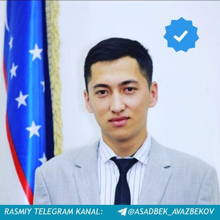Telegram kanalining logotibi asadbek_avazbekov — Asadbek Avazbekov | Telegram kanal