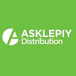 Логотип телеграм канала @asklepiydistribution — "ASKLEPIY Distribution" UZBEKISTAN.