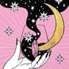 Логотип телеграм канала @astrolinaa — Вечеринка с Таро и Звёздами