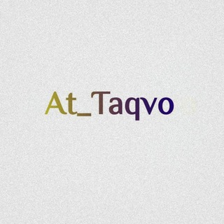 Telegram kanalining logotibi at_taqvo — At_Taqvo🍂