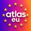 Логотип телеграм канала @atlaseurope — Атлас ЕС | Жизнь, Туризм, Законы