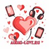 Логотип телеграм канала @audio_love — Audio-love.ru🎤 - поздравления на телефон