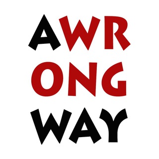 Логотип телеграм канала @awrongway — it is a wrong way, man