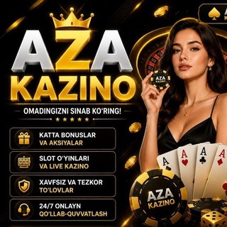 Telegram channel AZA KAZINO logo