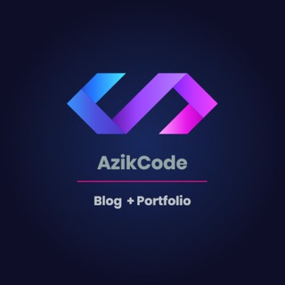 Telegram kanalining logotibi azikcode_blog — AzikCode | Blog