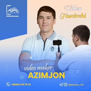Telegram kanalining logotibi azimjon_n97 — 🧑‍💻AZIMJON VIDEOMAKER
