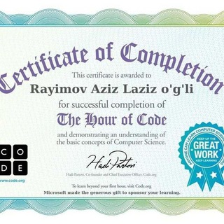 Telegram channel Aziz Rayimov(Manager)👨‍💻 logo