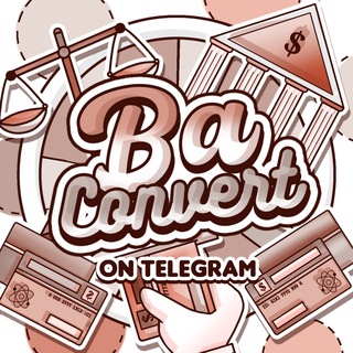 Logo saluran telegram baconvert — BA CONVERT TELEGRAM