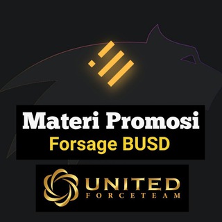 Logo saluran telegram bahanpromosiforsagebusd — UFT - Bahan Promosi Forsage BUSD