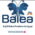Logo saluran telegram baleaproductsayaabdelazizkkkkmmm — K&M balea products in Egypt 👑❤🌺