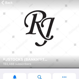 Logo of telegram channel bankniftyrjstocks — RJSTOCKS (BANKNIFTY)