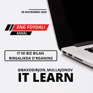 Telegram kanalining logotibi baxodirjon_mullajonov — Baxodirjon Mullajonov 🧑‍💻