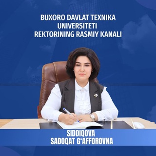 Telegram kanalining logotibi bdtu_rektori — BDTU Rektori