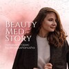 Логотип телеграм канала @beautymedstory — готовые сторис•BeautyMedStory