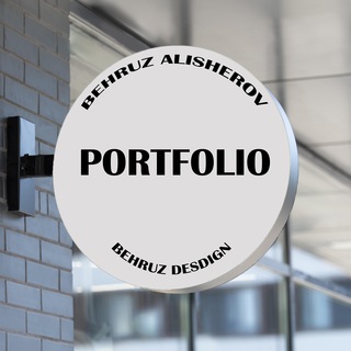 Telegram kanalining logotibi behruzdesignportfolio — Portfolio | Behruz Alisherov
